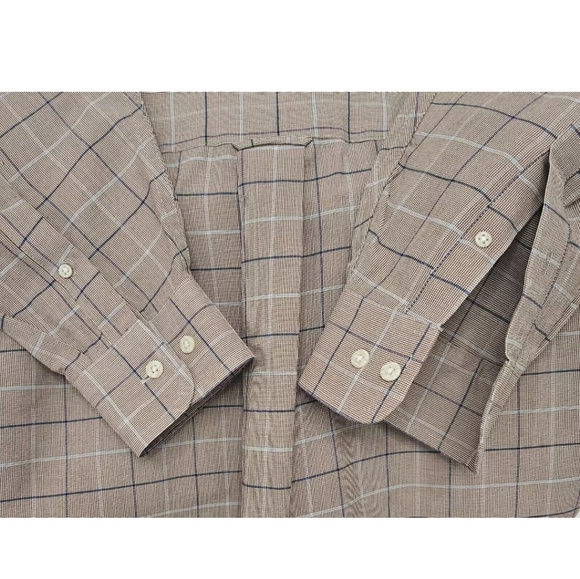 Croft & Barrow Single Needle Tailoring Wrinkle Resistant Size 17 32/33 Brown - Picture 3 of 10